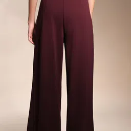 Zastraa Women Relaxed Flared High-Rise Pleated Trousers image 3