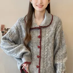 StyleCast Women Cable Knit Cardigan-image-40