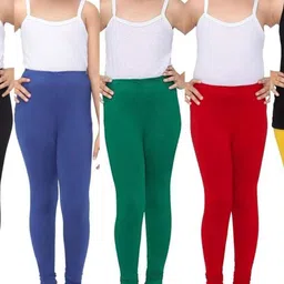 Tik Tok WEARS Girls Black Churidar Length Leggings-picture-34