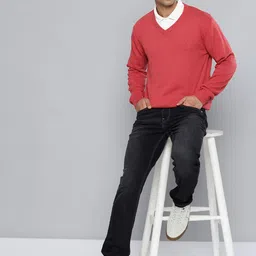 Indian Terrain V-Neck Knitted Pullover image 4