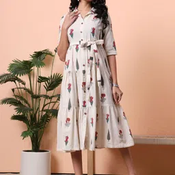 KALINI Print Fit & Flare Short Dress-picture-30