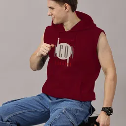 LEON Men Printed Hooded Sweatshirt image 5