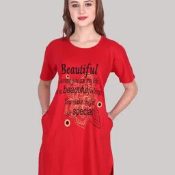 DDASPRATION Women Typography Printed Oversized T-shirt-image-68