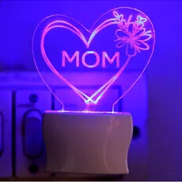 1ST TIME Red & Multicoloured Printed Acrylic Contemporary Abstract Shaped Shaped Wall Lamp-picture-19