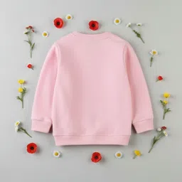 YK Pink Long Sleeve Printed Kids Sweaters image 3