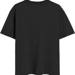 BonOrganik Men Typography Printed Drop-Shoulder Sleeves Cotton Oversized T-shirt image 4