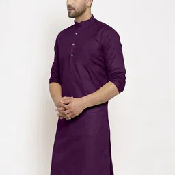 KRUDHA Men Thread Work Kurta image 4