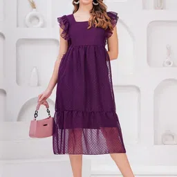 Jyoti Women Purple Dresses-picture-22