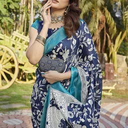 KALINI Floral Silk Blend Saree-picture-17