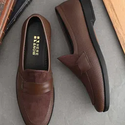 HERE&NOW Men Textured Formal loafers-picture-38