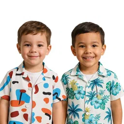 M J Fashion Unisex Kids Relaxed Printed Casual Shirt-picture-11