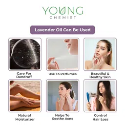 YOUNG CHEMIST Set Of 2 Lavender Essential Oil For Skin & Hair- 30 ml Each image 5