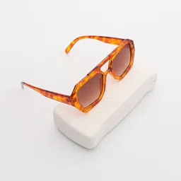 PELLE LUXUR Unisex Rectangle Sunglasses with UV Protected Lens PL25GS386-picture-13