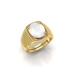 todani jems 5.25 Ratti Moonstone Stone Certified Gemstone Gold Plated | Adjustable Ring With Lab Certificate-picture-41