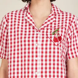 Dreamz by Pantaloons Women Checked Night suit image 5