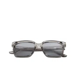 VONDYKE Unisex Grey Lens & Gunmetal-Toned Wayfarer Sunglasses with image 2