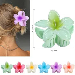 Elecsera Set of 6 Floral Hair Clutcher image 3