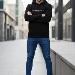 Moda Rapido Men Printed Hooded Sweatshirt image 3