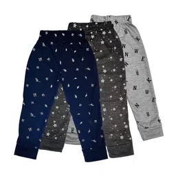Surfbae Kids Pack Of 3 Printed Dri-FIT Relaxed Fit Cotton Mid-Rise Joggers-picture-39