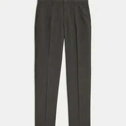 Marks & Spencer Men Regular Fit Mid-Rise Crease Resist Formal Trousers image 2