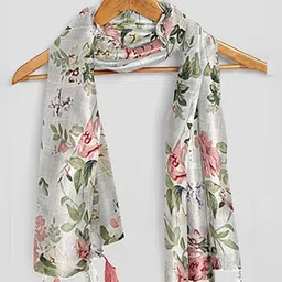 POSHAMPAA be desi Pack of 4 Women Printed Scarf with Tassels image 3