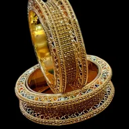 SGN fashion Gold Brass Bangles-picture-33