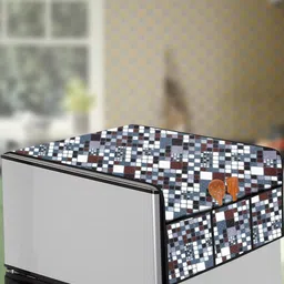 The Furnishing Tree Grey Printed Refrigerator Cover-picture-16