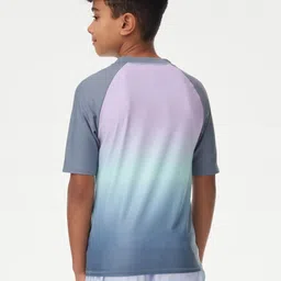 Marks & Spencer Boys Dyed Drop-Shoulder Sleeves T-shirt image 3