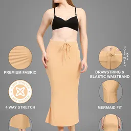 Trendmalls Women Mermaid Fit Stretchable Saree Shapewear image 4