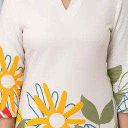 ETC Floral Printed Tunic & Palazzos Co-Ord Set image 3