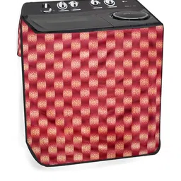 The Furnishing Tree Red PVC Washing Machine Cover-picture-16