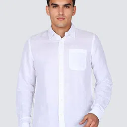 Lee Essentials Spread Collar Roll-Up Sleeves Linen Cotton Casual Shirt-picture-26