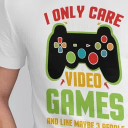 Seekbuylove Men Bio Finish Funny Gamer Round Neck Pure Cotton T-shirt image 4