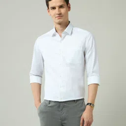 Arrow Men Slim Fit Spread Collar Solid Cotton Formal Shirt-picture-28