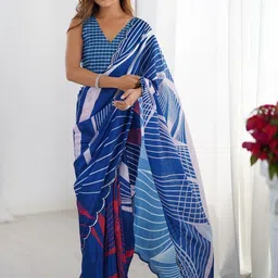 CANIZZARO Mirror Work Silk Blend Saree-picture-58