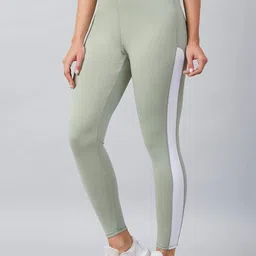 KGN HUB Women Striped High-Rise Ankle Length Gym Tights-picture-16