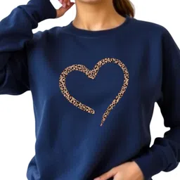 SALUJA FABRICS Women Round Neck Graphic Printed Cotton Sweatshirt-image-63