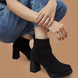 Ginger by Lifestyle Casual Block-Heeled Pull-On Boots image 5