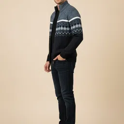 HERE&NOW Men Printed Sweatshirt image 5