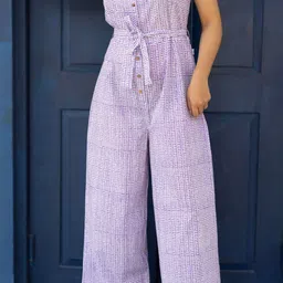 Nilam India Women Printed Basic Jumpsuit image 5