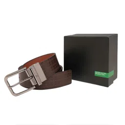 United Colors of Benetton Men Printed Leather Reversible Belt-picture-25