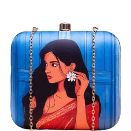 ARTKLIM Printed Box Clutch image 3