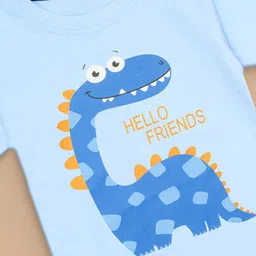 BAESD Boys Printed Pure Cotton T-shirt With Shorts image 3