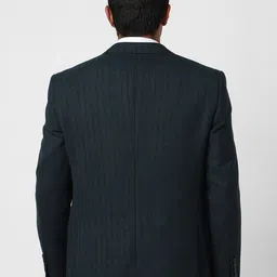 Van Heusen Striped Slim Fit Notched Collar Single Breasted Formal Blazer image 4