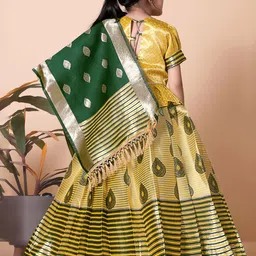 BAESD Girls Zari Ready to Wear Lehenga & Blouse With Dupatta image 2