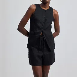 Reistor Women Open Front Sleeveless Vest Jacket-picture-13