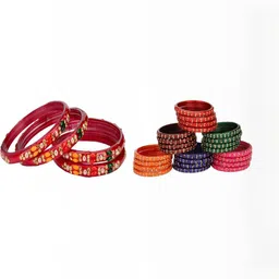 SOMIL Set Of 28 Stone-Studded Bangle-picture-41