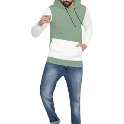 Blisstone Men Colourblocked Hooded Sweatshirt image 5