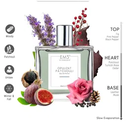 EM5 Opulent Patchouli Long Lasting Eau De Parfum - 50 ml image 3