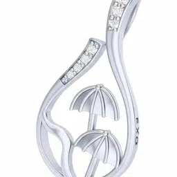 925 SILLER 925 Sterling Silver Rhodium-Plated Stone Studded Quirky Pendants-picture-35